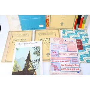 Lot Songbooks Sheet Music Vintage 93911 Piano Organ Voice